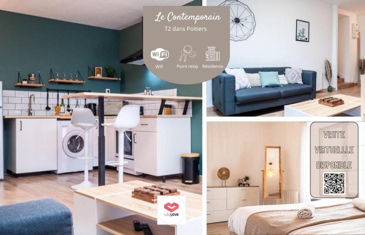 Le Contemporain - Bel Appartement T2 A Poitiers Exterior foto